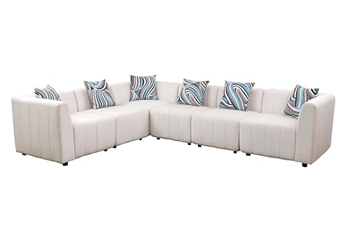 TOUCHED WITH GRACE White Sectional Sofa