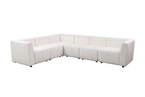 TOUCHED WITH GRACE White Sectional Sofa