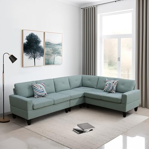 4-Piece Pale Green Sofa Couch Set by TOUCHED WITH GRACE MZX-Emma-SF-00059-DX (for Sofa Couch Buyers)