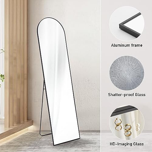 Floor Standing Full Length Mirror for Bedroom, Living Room, Dressing Room