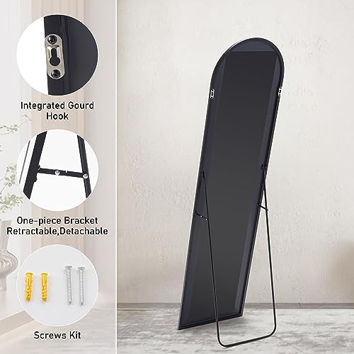 Floor Standing Full Length Mirror for Bedroom, Living Room, Dressing Room