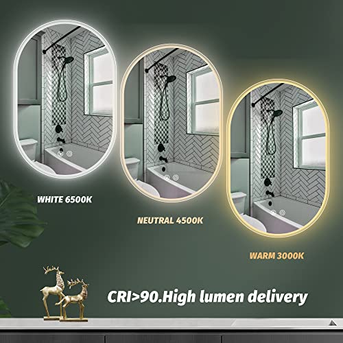 40x24 Inch LED Bathroom Vanity Mirror with Lights